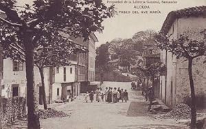 ALCEDA (Cantabria) Paseo del Ave María. Librería General, Santander.