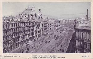 BARCELONA núm. 16. Calle de las Cortes y Coliseum. Carrer de les Corts Catalanes i Coliseum. Zerk...