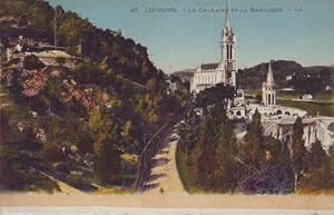 LOURDES. Le Calvaire et La Basilique.