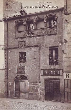 SEGOVIA: Casa del Comunero Juan Bravo. Cliché J. Duque.