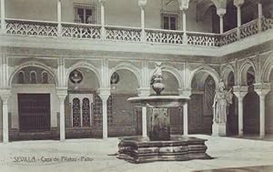 SEVILLA. Casa de Pilatos. Patio. Heliotipia Artística Española, Madrid. Postal 14x9 sin circular,...