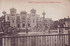 SEVILLA. Estanque central de la Plaza de América.