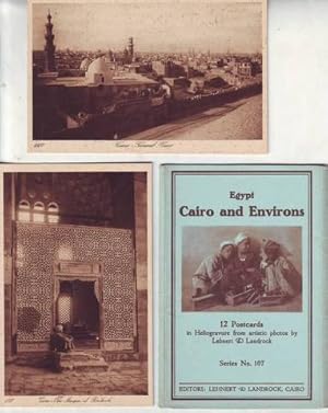 EGYPT. CAIRO AND ENVIRONS. EGIPTO. Postcards in Heliogravure.