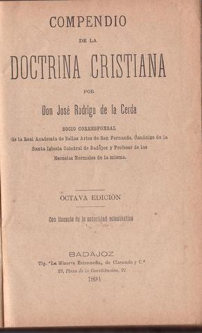 COMPENDIO DE LA DOCTRINA CRISTIANA.