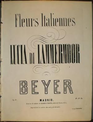 FLEURS ITALIENNES. Lucia di Lammermoor. Op. 87 (C.M.1592).