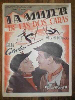 LA MUJER DE LAS DOS CARAS. Greta Garbo, Melvyn Douglas. Biblioteca Films año XVIII nº 320.