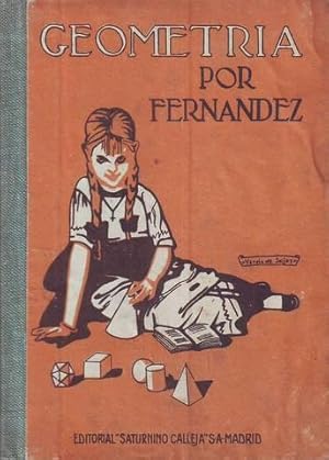 NOCIONES ELEMENTALES DE GEOMETRIA PARA NIÑOS. Con 147 grabs. Port. de Varela de Seijas.