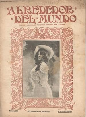 ALREDEDOR DEL MUNDO. Nº 266. 7 julio 1904. 26x20, 16p, ilustrada, óxido en cub. ant.