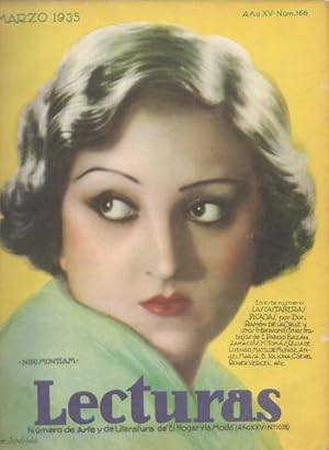 LECTURAS. Marzo 1935, nº 166. Nini Montiam, Película las Cuatro Hermanitas, Bailes Rusos, Novelas...