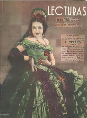 LECTURAS. Junio 1935, nº 169. Cuairán, Película El Burlador de Sevilla, Comedia L'Eté, Novelas, e...