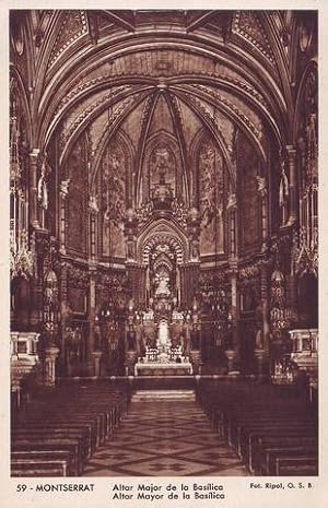 MONTSERRAT. Altar Major de la Basílica. Altar Mayor de la Basílica. Fot. Ripol.