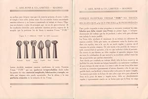 C. ASH, SONS & CO. LTD. Catálogo de Fresas de la marca.