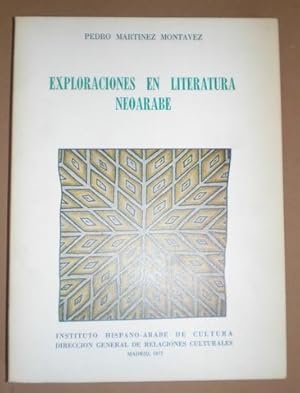 EXPLORACIONES EN LITERATURA NEOARABE.