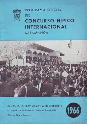 PROGRAMA OFICIAL DEL CONCURSO HIPICO INTERNACIONAL. Días 15 a 20, 22 y 23 de septiembre en la pis...