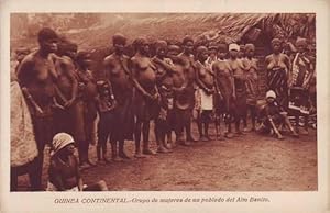 GUINEA CONTINENTAL. Grupo de mujeres de un poblado del Alto Benito.