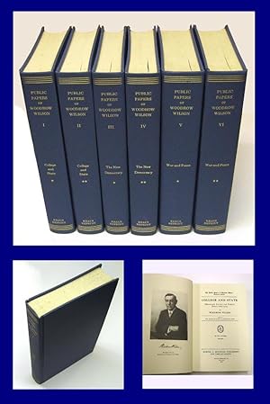 PUBLIC PAPERS OF WOODROW WILSON. 6 VOLUME SET.