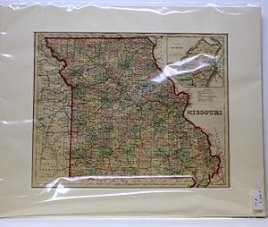 MISSOURI [Map]. #102 From Gray's Atlas of the United States with General Maps of the World.