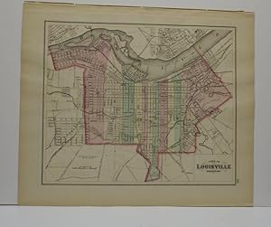 CITY OF LOUISVILLE [Map]. Taken from Gray's Atlas of the United States with General Maps of the W...