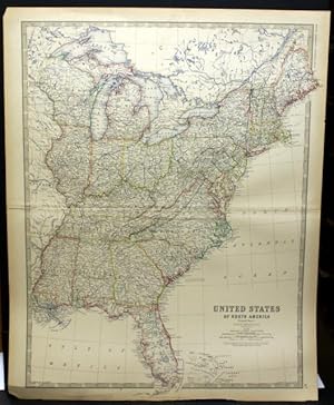 UNITED STATES OF NORTH AMERICA (EASTERN SHEET). MAP. (FROM JOHNSTON'S ROYAL ATLAS OF MODERN GEOGR...