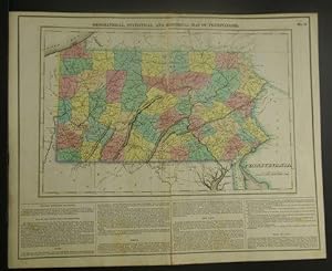 GEOGRAPHICAL, STATISTICAL, AND HISTORICAL MAP OF PENNSYLVANIA.