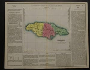 GEOGRAPHICAL, STATISTICAL, AND HISTORICAL MAP OF JAMAICA.