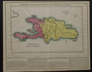 GEOGRAPHICAL, STATISTICAL, AND HISTORICAL MAP OF HISPANIOLA, OR ST. DOMINGO.