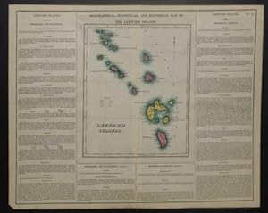 GEOGRAPHICAL, STATISTICAL, AND HISTORICAL MAP OF THE LEEWARD ISLANDS.