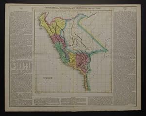 GEOGRAPHICAL, HISTORICAL, AND STATISTICAL MAP OF PERU.