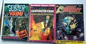 9 Geister-Gespenster-Krimi,LArry Brent, Dan Shocker, siehe org. Bild, Larry Brent Dan Shocker Nr....