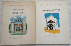 2 x TRESORS DE MON PAYS, 1. Coppet Nr. 42 + 2. Romainmotier,siehe org. Bild,