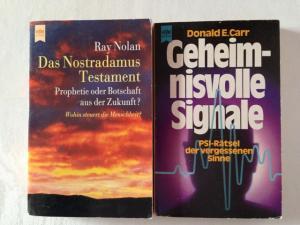 Das Nostradamus Testament + Geheimnisvolle Signale ( Konvolut 2 Bücher siehe org. Produktbild),