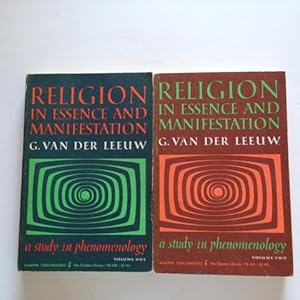 Religion in essence and manifestation Volume one + Volume Two, Taschenbuch, english 1963,G. van d...