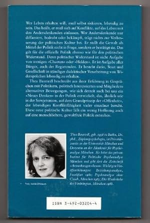 Das Leben riskieren : psychoanalyt. Perspektiven d. polit. Widerstands,Thea Bauriedl