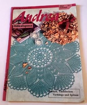 Andrea Häkelspass Nr. 1 Sonderheft ca. 1985 Decken, Tischdecken, Vorhänge und Spitzen