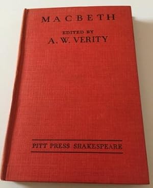 Macbeth Edited by A. W. Verity, 1939, Cambridge At the university press, gebundene Ausgabe