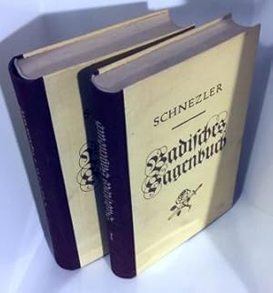 Badisches Sagen-Buch. Band 1 und Band 2, gebundene Ausgabe, Halbleinen (1978)