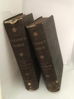 THE WORKS OF LAURENCE STERNE WITH A LIFE OF THE AUTOR + SENTIMENTAL JOURNEY THROUGH FRANCE AN ITA...