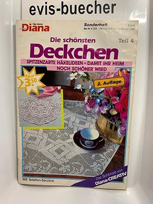 Diana, Sonderheft, die kleine Diana, Die schönsten Deckchen, Teil 4, , Broschüre 1991 Spitzenzart...