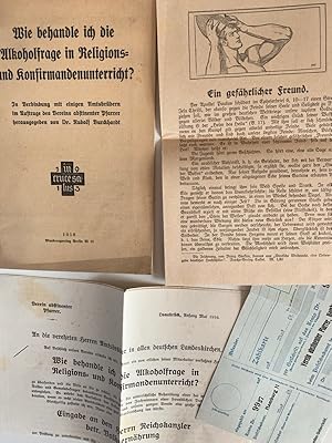 Wie behandle ich die Alkoholfrage im Religions und Konfirmandenunterricht, Taschenbuch 1916