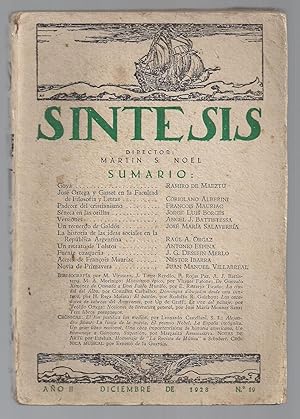 Síntesis. Artes, Ciencias y Letras. Nº 19. Diciembre 1928.