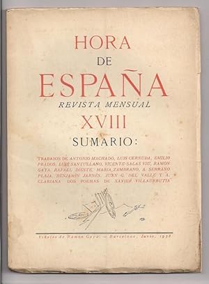 Hora De España. Revista Mensual. Números 4,5,7,9,10,11,12,13,14,15,16,17,18,19,20,21.