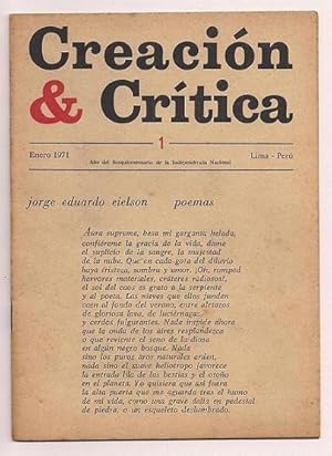 Creacion & Crítica. Colección Completa Del Nº 01 (Enero 1971) a Nº 20 (Agosto 1977)