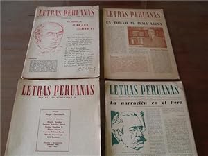 Letras Peruanas. Nº 01 (Junio 1951) al Nº 14 (Septiembre 1953). Colección Completa.