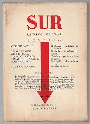 Sur. Revista Mensual. Nº 207/208. Ene Feb 1952