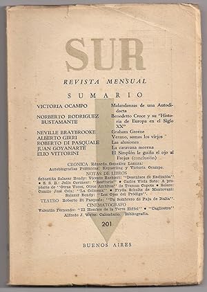 Sur. Revista Mensual. Nº 201. Julio 1951.