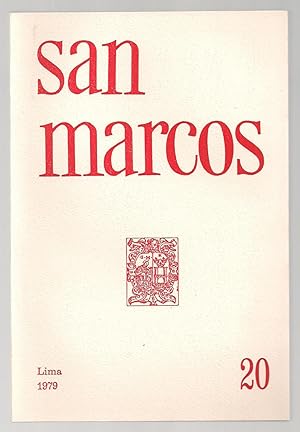 San Marcos. Revista De Artes Ciencias y Humanidades. Nº 20. 1979