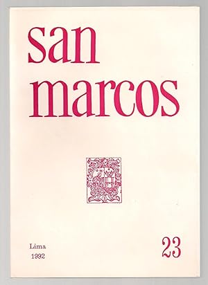 san Marcos. Revista De Artes Ciencias y Humanidades. Nº 23