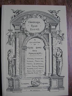 Vanbrugh Rare Books : Rare Books and Manuscripts 1580-1880
