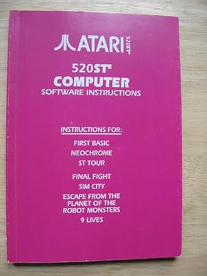 Atari 520ST Computer Software Instructions
