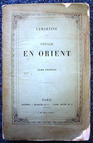 Lamartine Voyage En Orient Ancien Ou Doccasion Abebooks - 